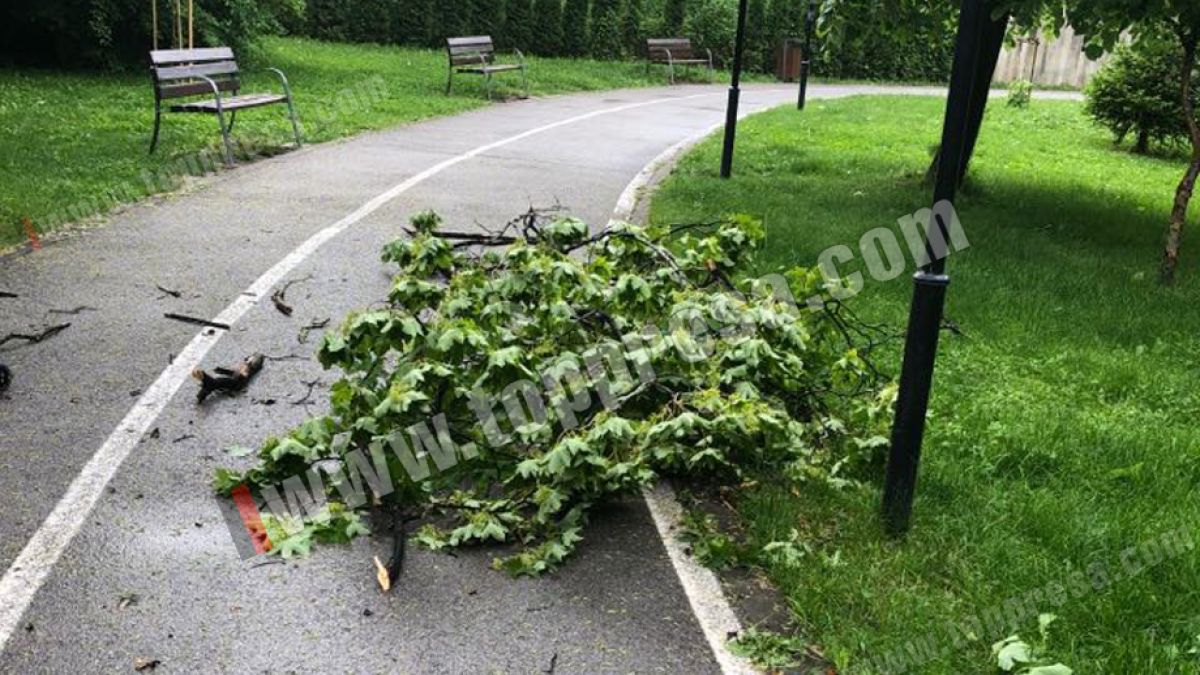 Страховита буря помля Гоце Делчев (СНИМКИ)