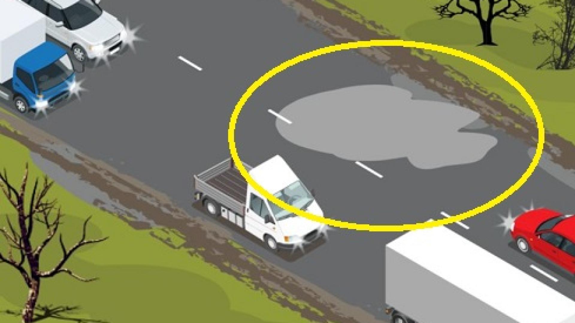 Какво да направи шофьорът веднага, ако му се изпречи огромна локва