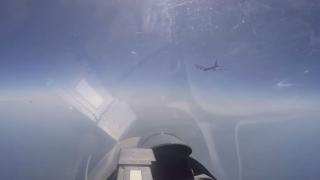 Появи се ВИДЕО от екшъна със Су-27 над Балтийско море  