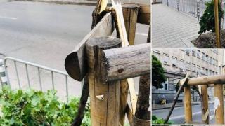 Нежното острие на ГЕРБ се разгневи на тази простащина в София (СНИМКИ/ВИДЕО)