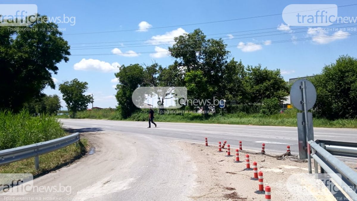 Два буса се удариха челно на Околовръстното на Пловдив! (СНИМКИ)