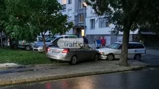 Пловдивчанка с Мерцедес избяга от ПТП, но си го получи