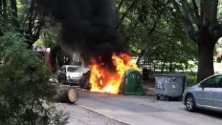 Огнен ад в столичен квартал заради човешка глупост СНИМКИ