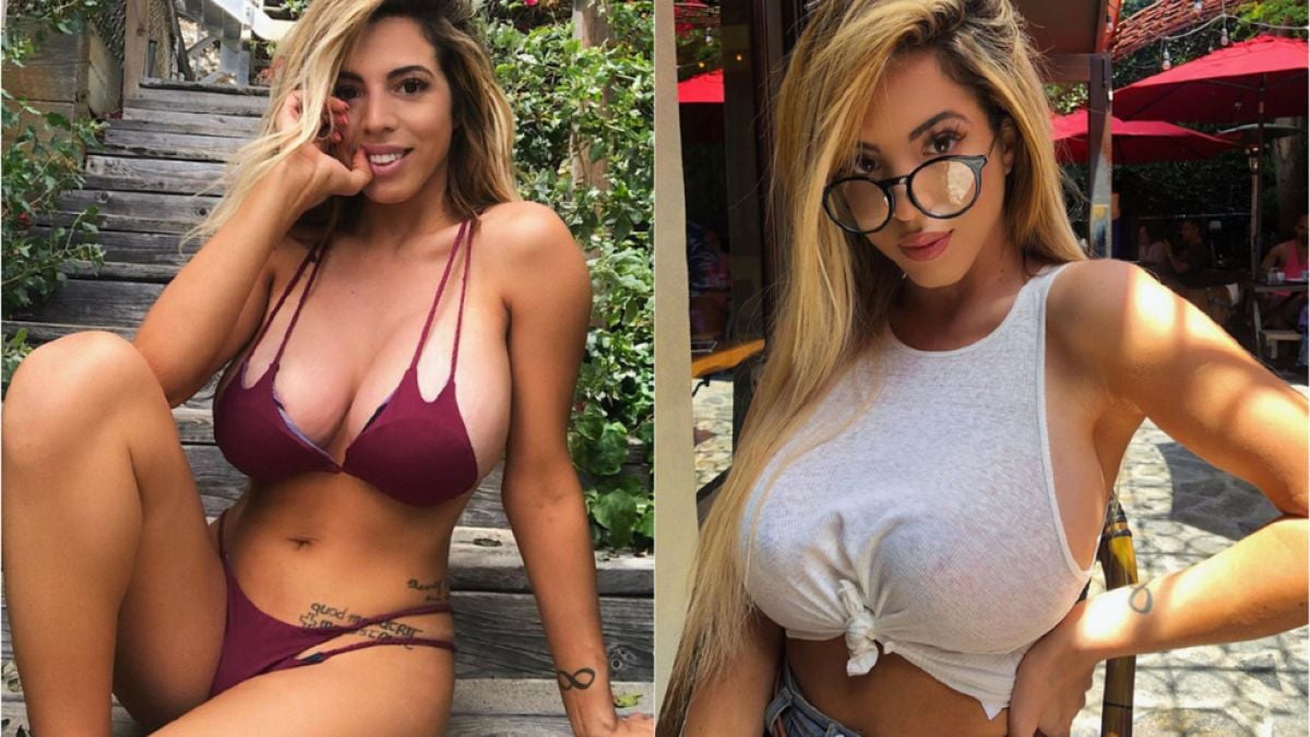 Секси моделка изпълни желание и развя сочни голи цици на път СНИМКИ