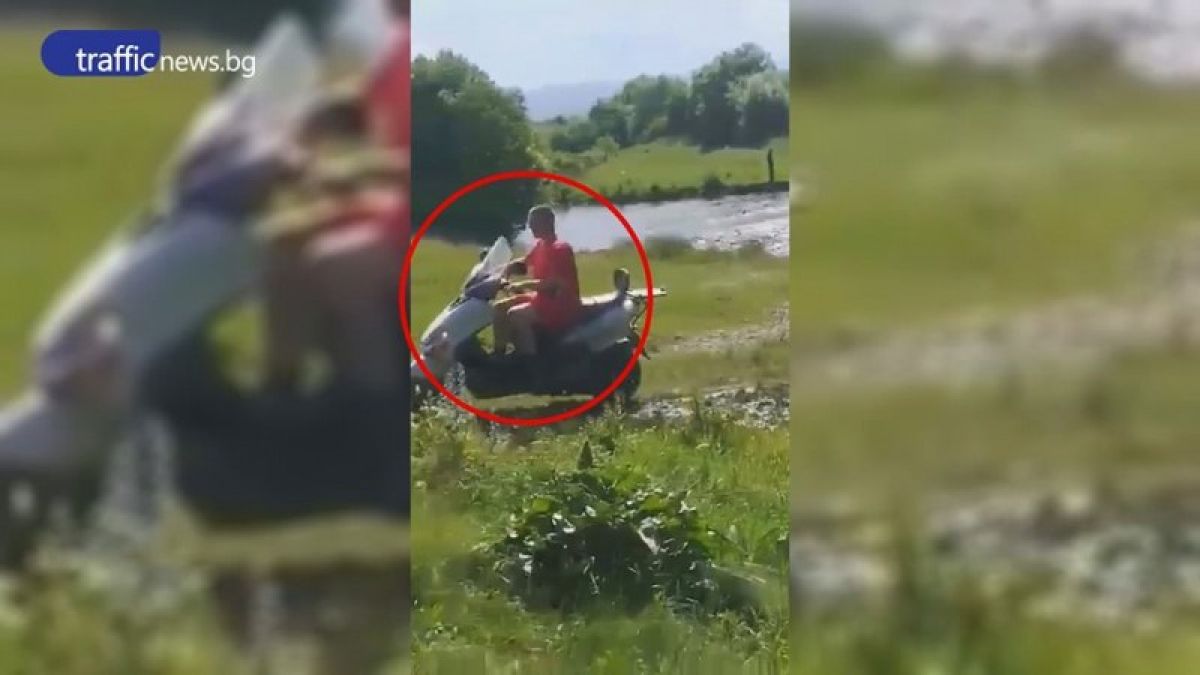 14-годишен син на полицай се метна на мотора и направи голяма беля ВИДЕО