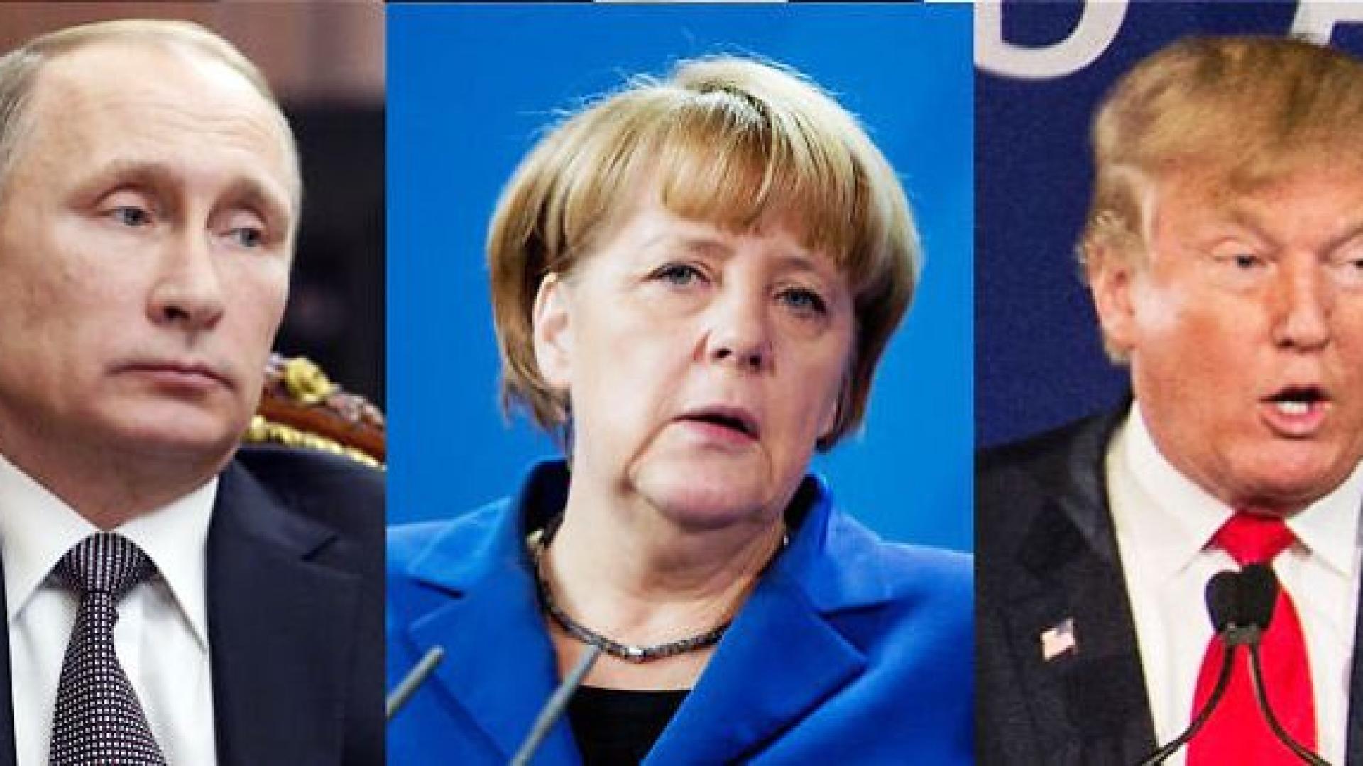 Тръмп, Путин и Меркел тръгнаха по брега на морето и не е за вярване какво стана