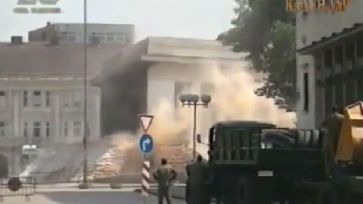 Уникално ВИДЕО от измъченото взривяване на мавзолея на 21.08.1999 г.