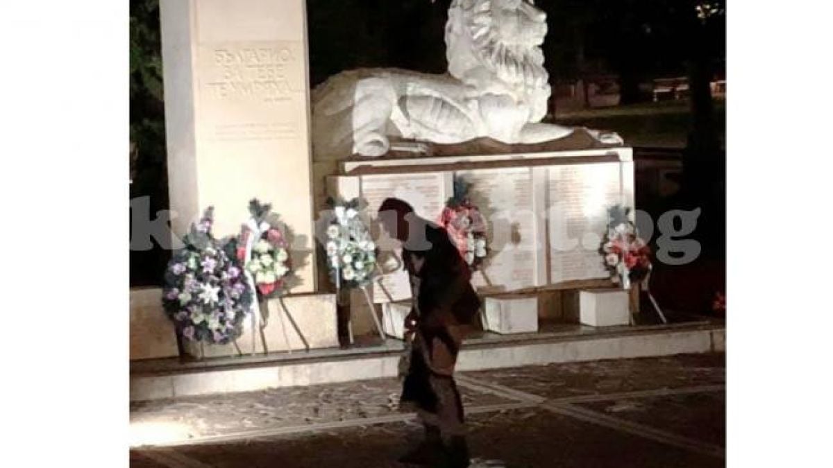 Отвратително! СНИМКИ 18+ показаха какви ги върши див монтанчанин пред паметник 