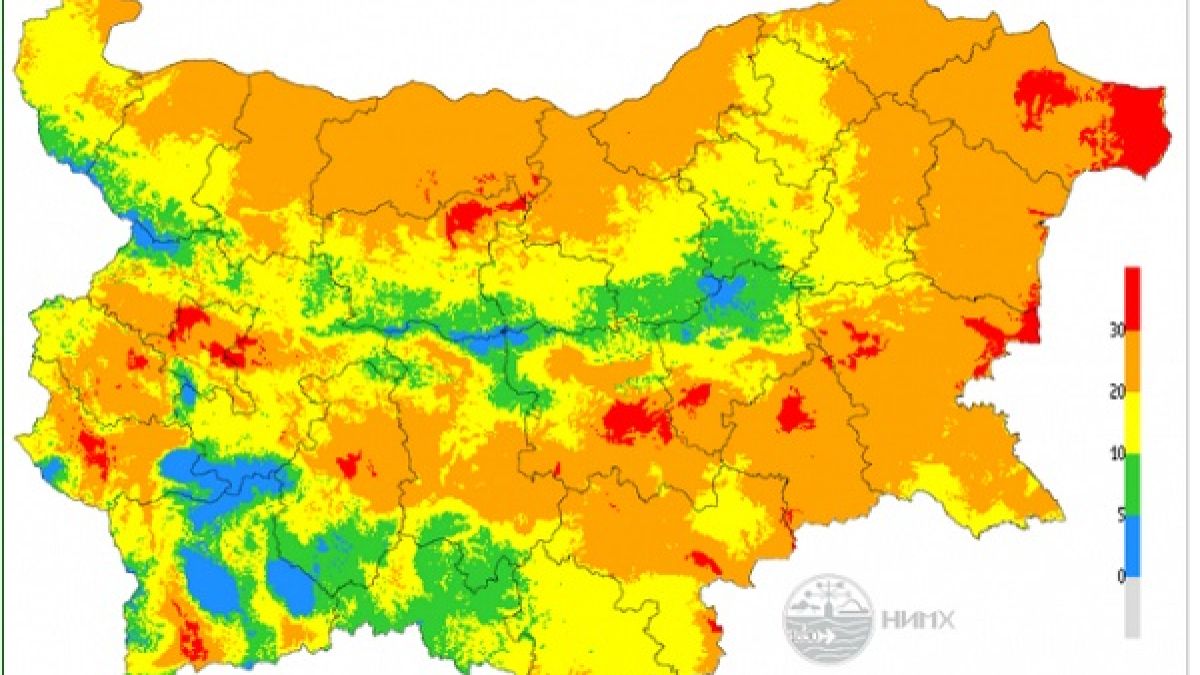 НИМХ тревожно: Голяма опасност в 13 области на страната
