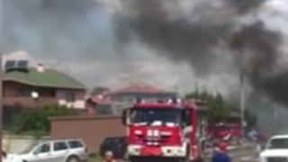 Автосервиз пламна край Благоевград