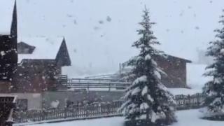 Сняг по никое време падна в Италия ВИДЕО 