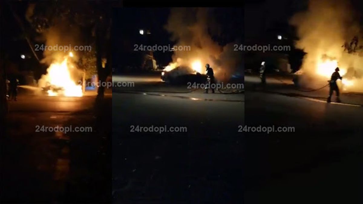 Горещи новини за БМВ-то, което пламна посред нощ в Кърджали ВИДЕО