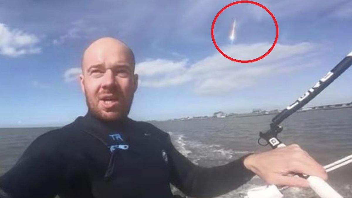 Кайтсърфист засне уникално явление в небето над Северно море ВИДЕО 