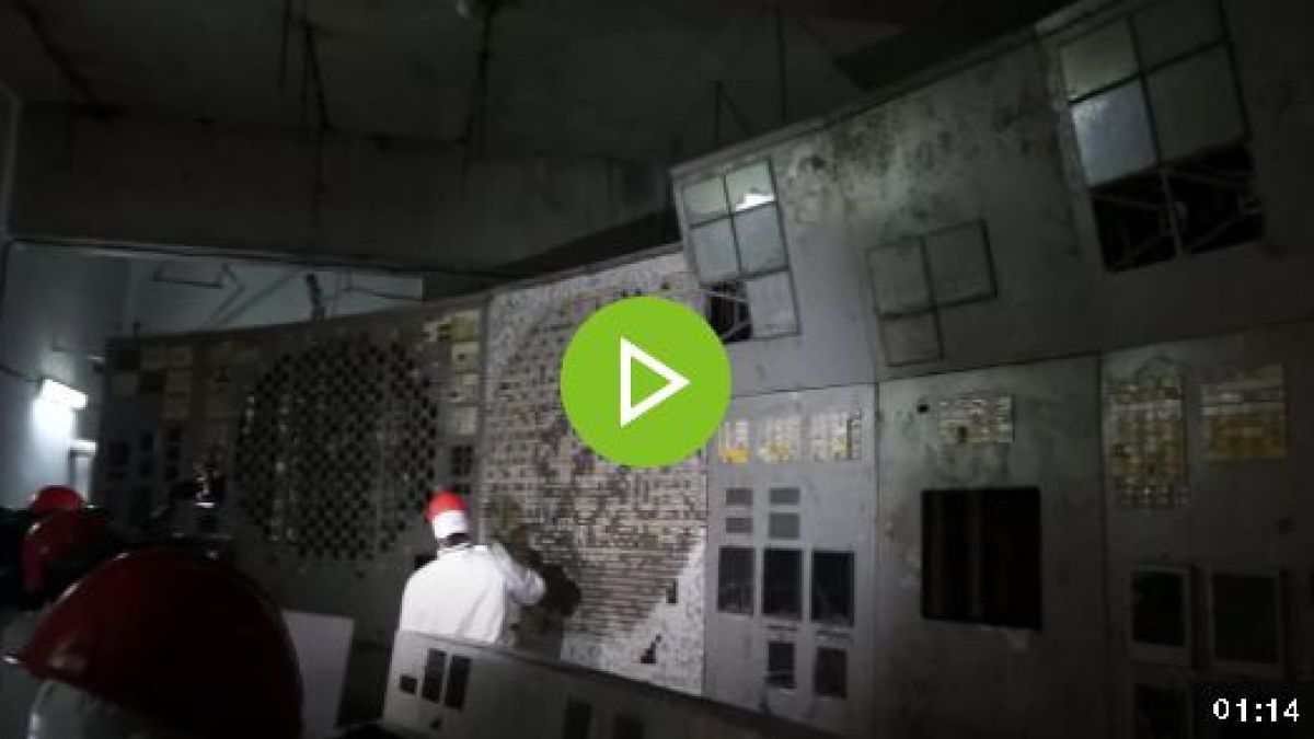 Ексклузивно ВИДЕО показва радиоактивните руини на Чернобилския реактор