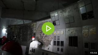 Ексклузивно ВИДЕО показва радиоактивните руини на Чернобилския реактор