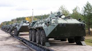 Необичайна версия на БТР-80 е забелязана на полигона Мулино