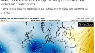 Циклони побъркват времето над България! КАРТА