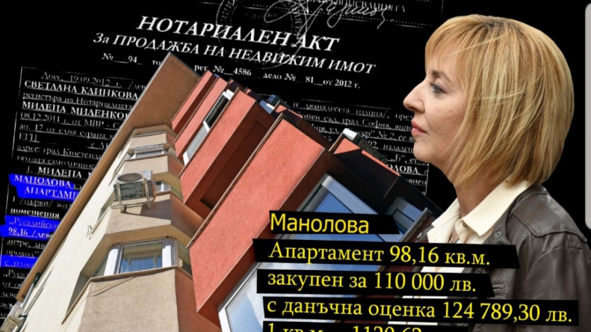 Апартаментгейт с Мая Манолова! И тя се облажи с евтин апартамент