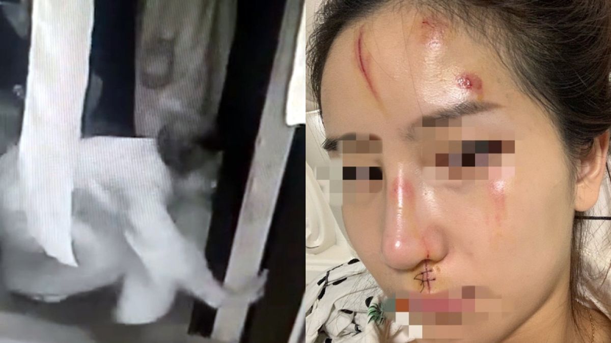 Моделка се обезобрази, опитвайки да избяга от „призрак" ВИДЕО