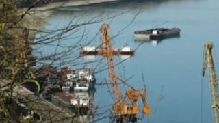 Драма с десетки кораби край Свищов ВИДЕО