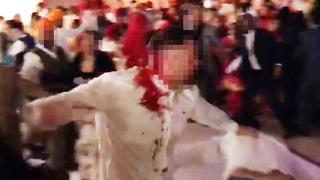 Сватба се превърна в кърваво меле, булка и гости пищят от ужас ВИДЕО 18+