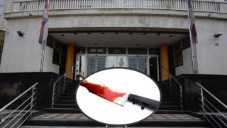 Сръбски мафиот си преряза врата в съдебната зала
