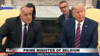 Нелепа издънка на US телевизия при отразяването на срещата на Борисов с Тръмп