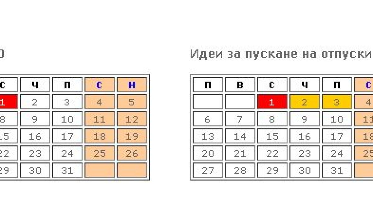 Празниците наближават и ето как ще почиваме