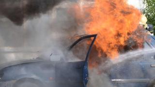 Първо в БЛИЦ: Огнен кошмар до голям столичен мол 