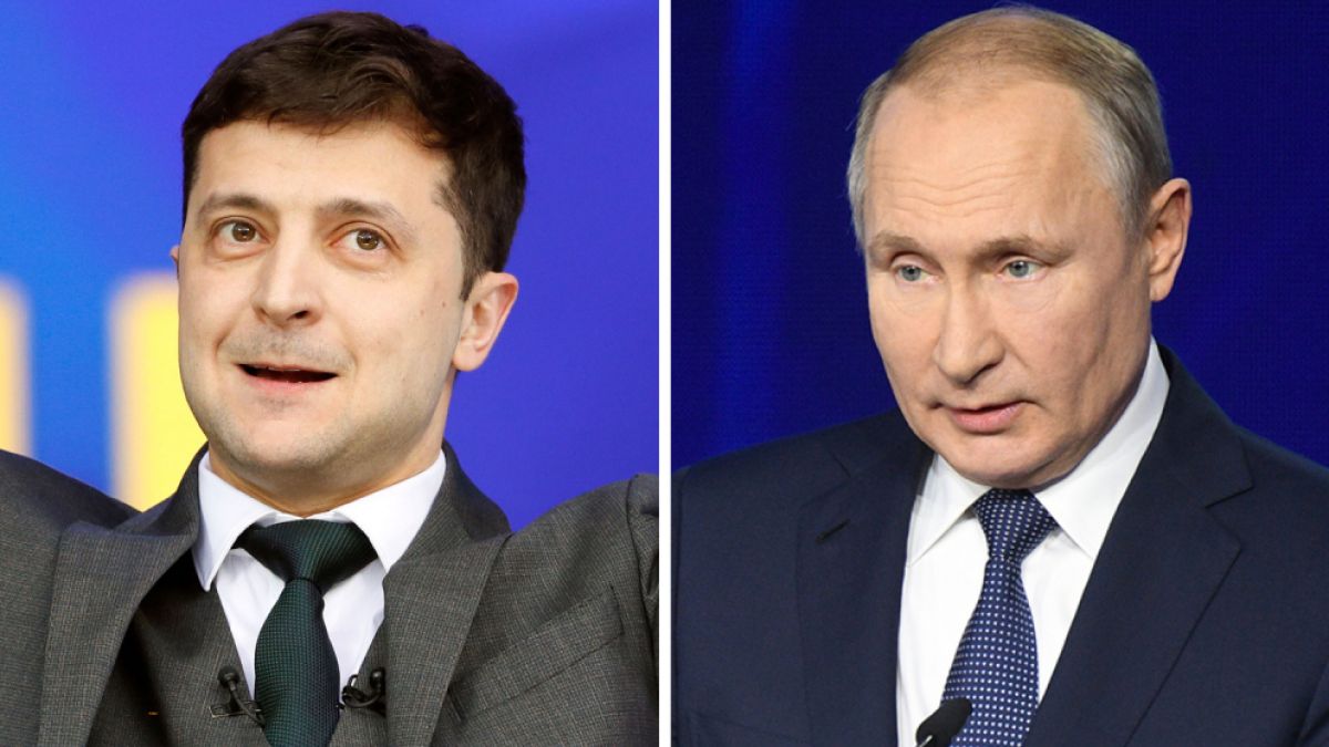 Историческо: Путин се срещна за първи път със Зеленски ВИДЕО