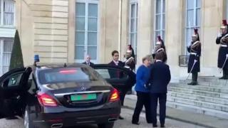Елисейският дворец наруши протокола заради канцлера Меркел ВИДЕО