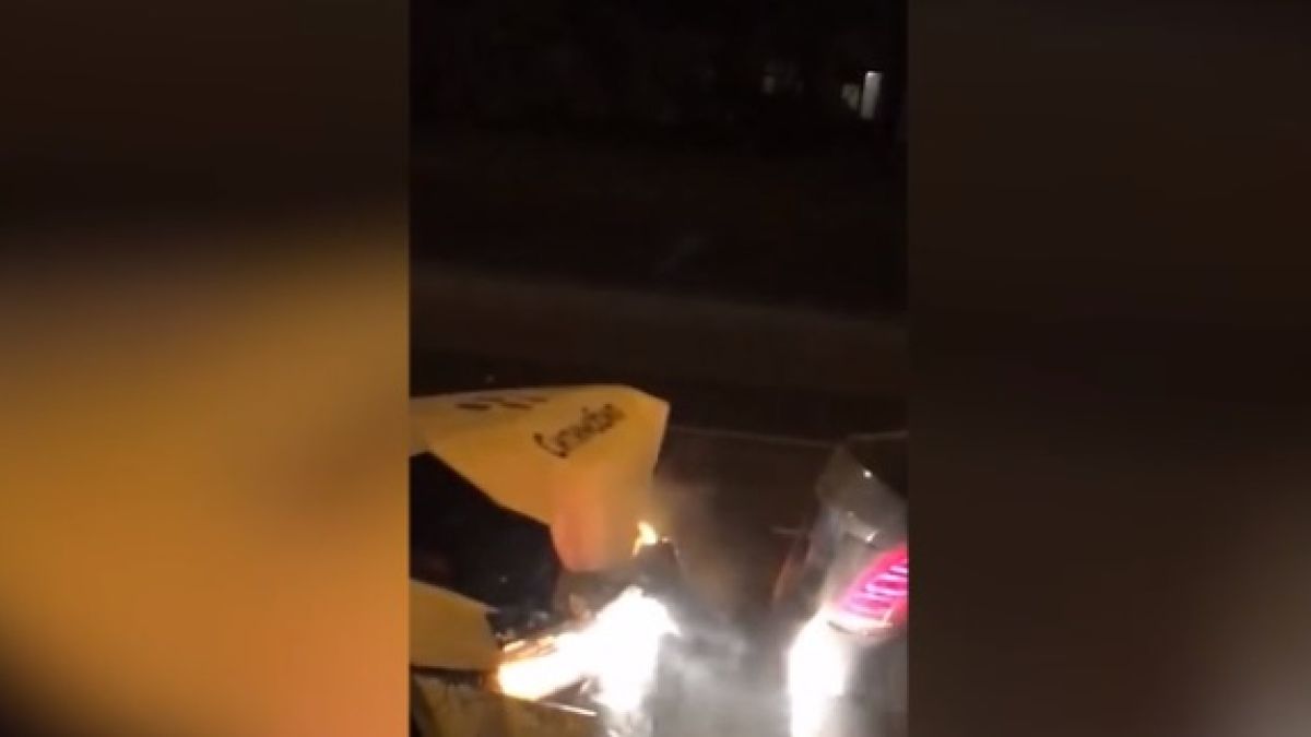 Мъж обвини жена си в черна магия и секунди по-късно катастрофира ВИДЕО 