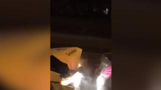 Мъж обвини жена си в черна магия и секунди по-късно катастрофира ВИДЕО 