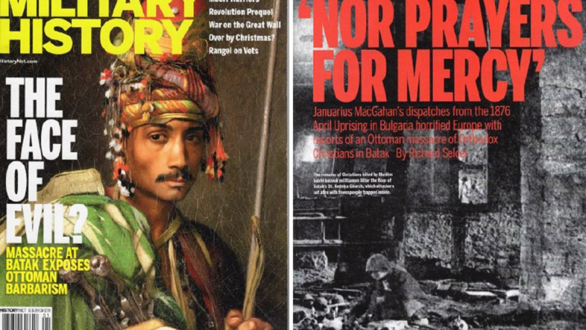 Баташкото клане на  корицата на Military History