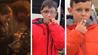 Потрес: 5-годишни пишлигари ходят с цигарка на улицата ВИДЕО