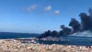 Започна ли войната?! Армията на Хафтар атакува и потопи турски кораб с оръжия в Триполи ВИДЕО 