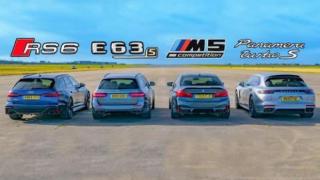 Страшен драг: Най-наточените комбита в света срещу BMW M5 ВИДЕО