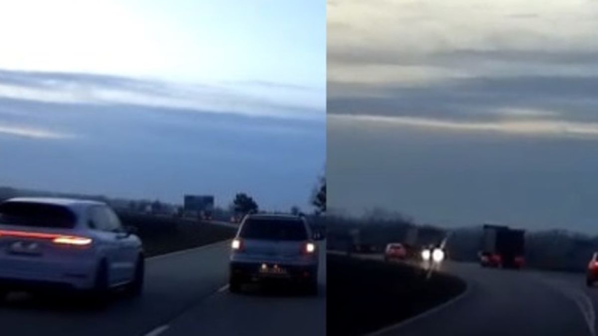 Скандално ВИДЕО показва идиотиите на шофьор на Порше на пътя за Балчик 
