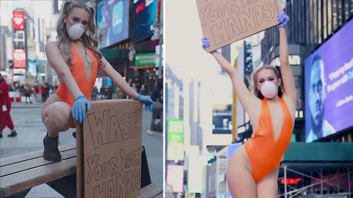 Инстаграм модел с палава акция заради коронавируса ВИДЕО 18+