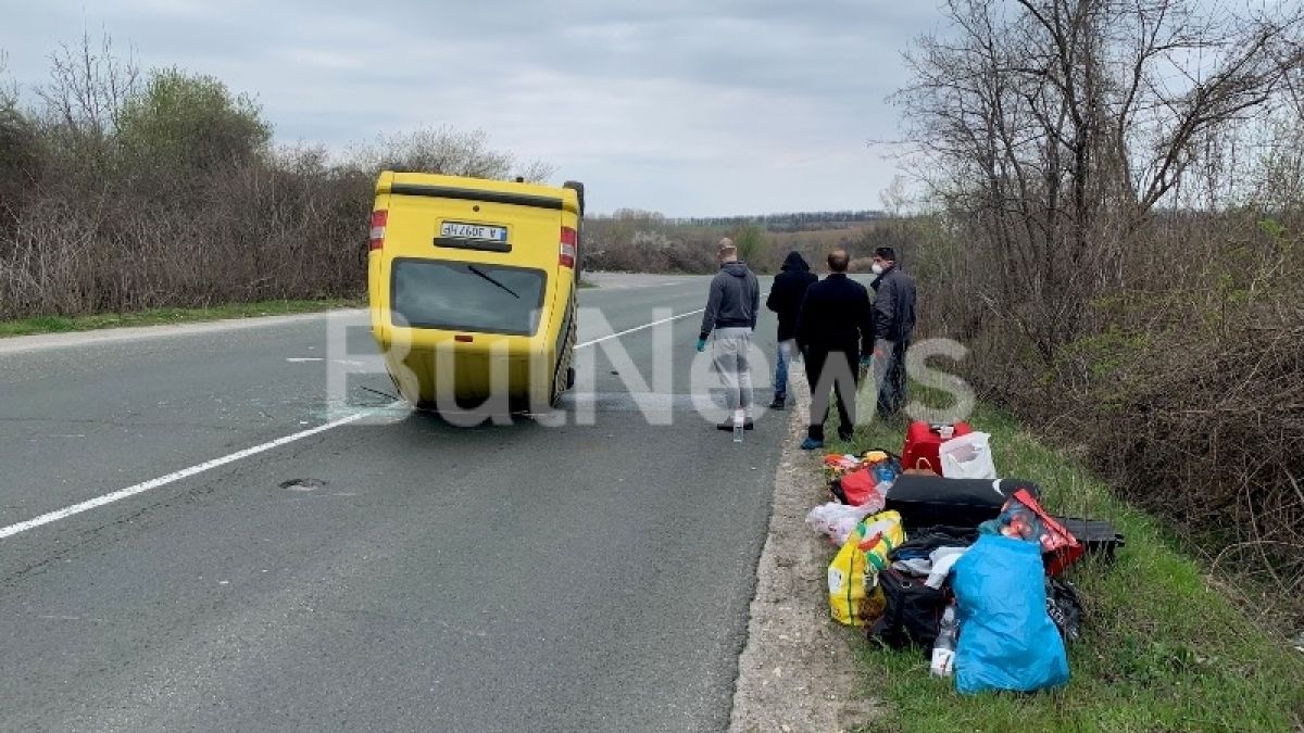 Зрелищна катастрофа с джип край Враца СНИМКИ 