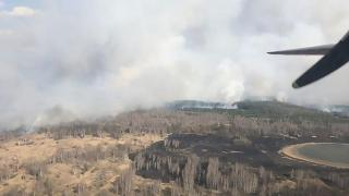 Гъсти облаци дим от пожарите край Чернобил обвиха Киев ВИДЕО 