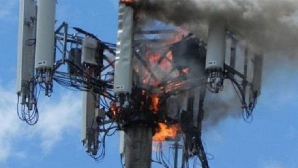 Почнаха да горят 5G антени заради коронавируса 