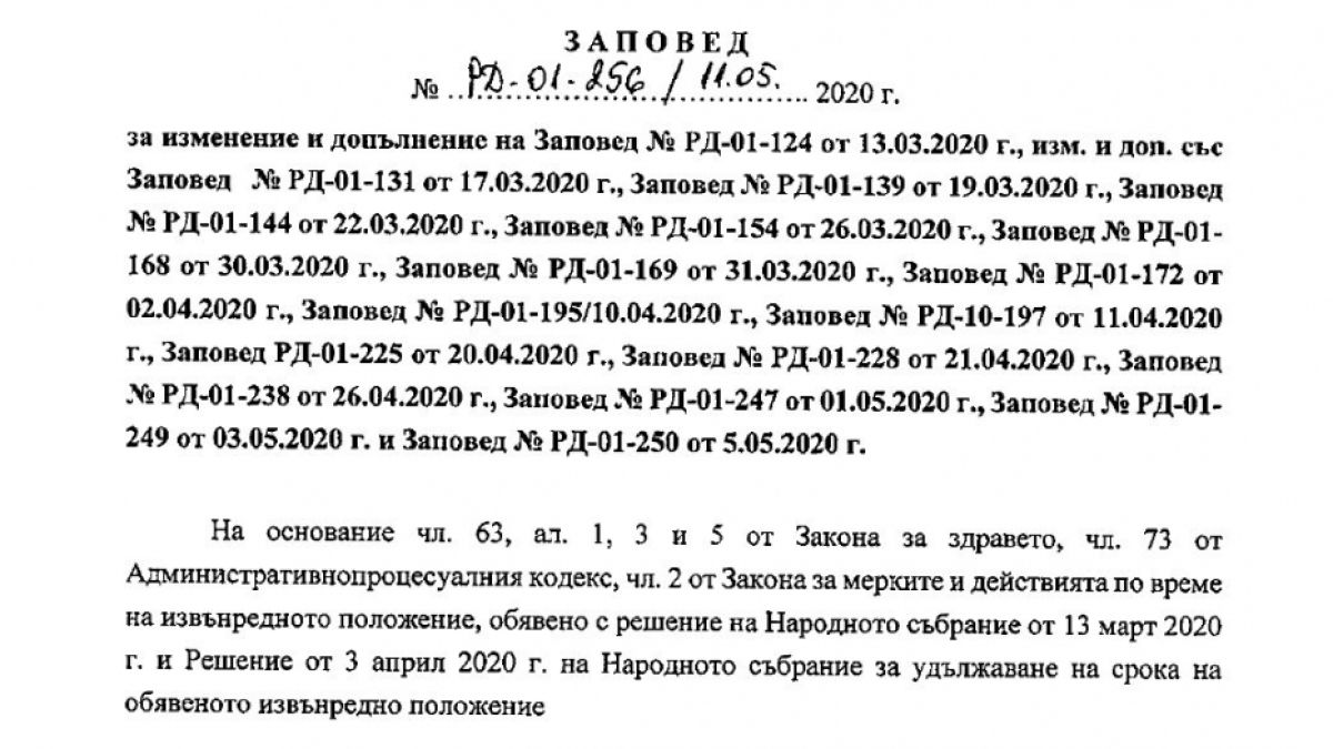 Ананиев издаде нова заповед, разрешава посещенията на... ДОКУМЕНТ