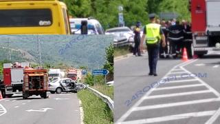 Тежък челен сблъсък окървави пътя край "Маказа"