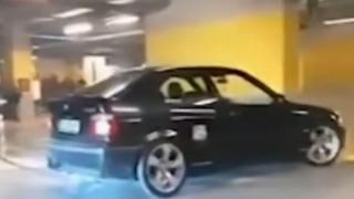 Гъзар от "Орландовци" с БМВ дрифтира в мол, но посърна, когато... ВИДЕО