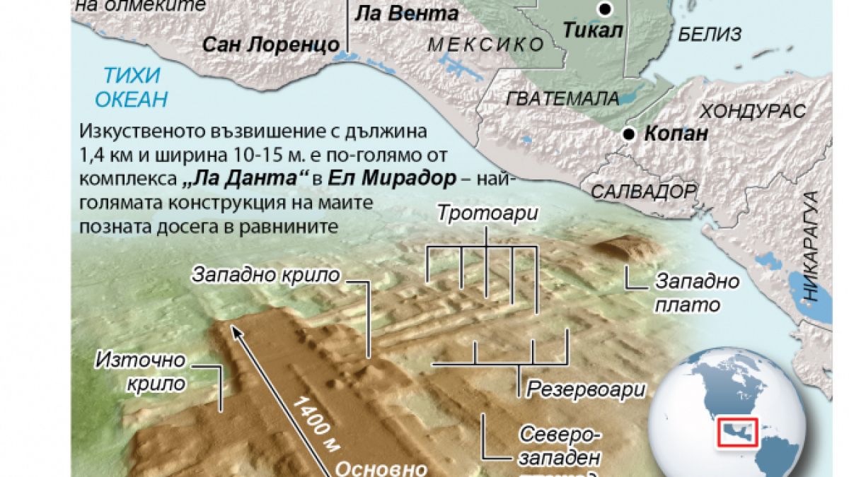 Разкопки откриха невиждани досега тайни на маите ГРАФИКА 