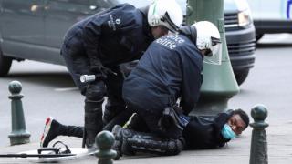 150 души бяха задържани по време на протести срещу расизма в Брюксел