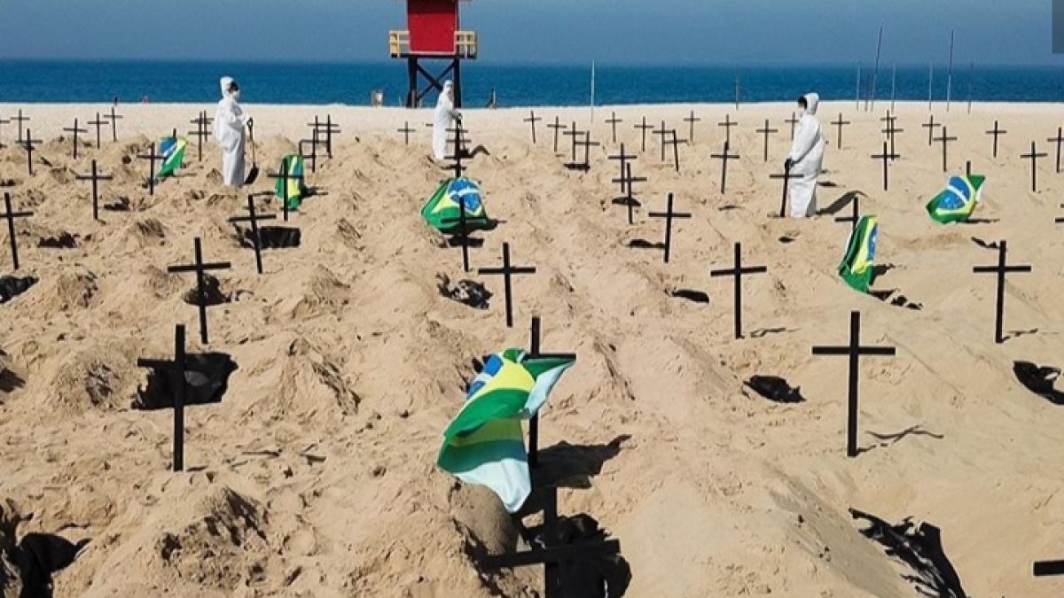Най-известният плаж в Бразилия се превърна в гробище ВИДЕО