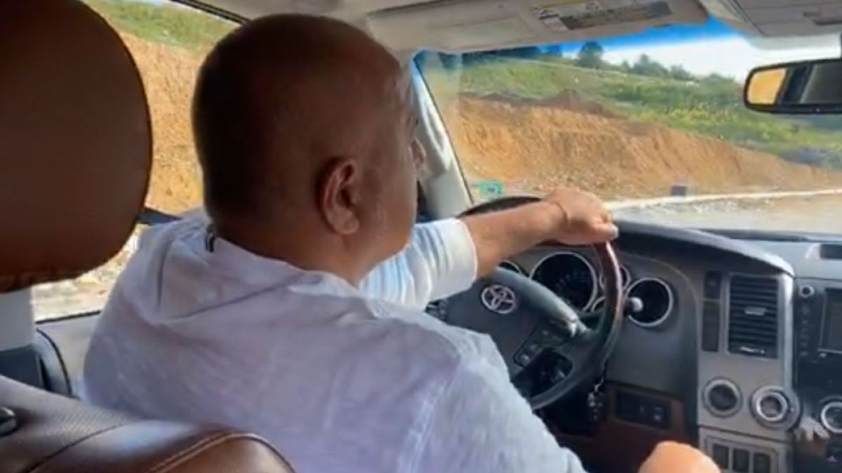 Няма празник за Борисов, навръх рождения си ден подкара джипа и... ВИДЕО