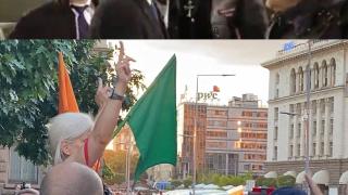 Нощните вълци на Путин помагат на Радев на протеста в София СНИМКИ
